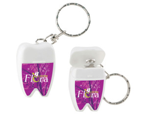 Tooth Shaped Dental Floss With Key Chain Tooth Shaped Dental Floss With Key Chain