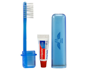 Travel Toothbrush and Colgate® Toothpaste Travel Toothbrush and Colgate® Toothpaste