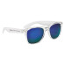 Crystalline Mirrored Malibu Retro Sunglasses