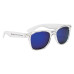 Crystalline Mirrored Malibu Retro Sunglasses
