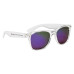 Crystalline Mirrored Malibu Retro Sunglasses