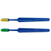 Compact Adult Toothbrush with Colorful Bristles