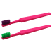Compact Adult Toothbrush with Colorful Bristles