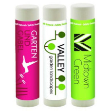 All Natural Beeswax Lip Balm - Full Color Imprint